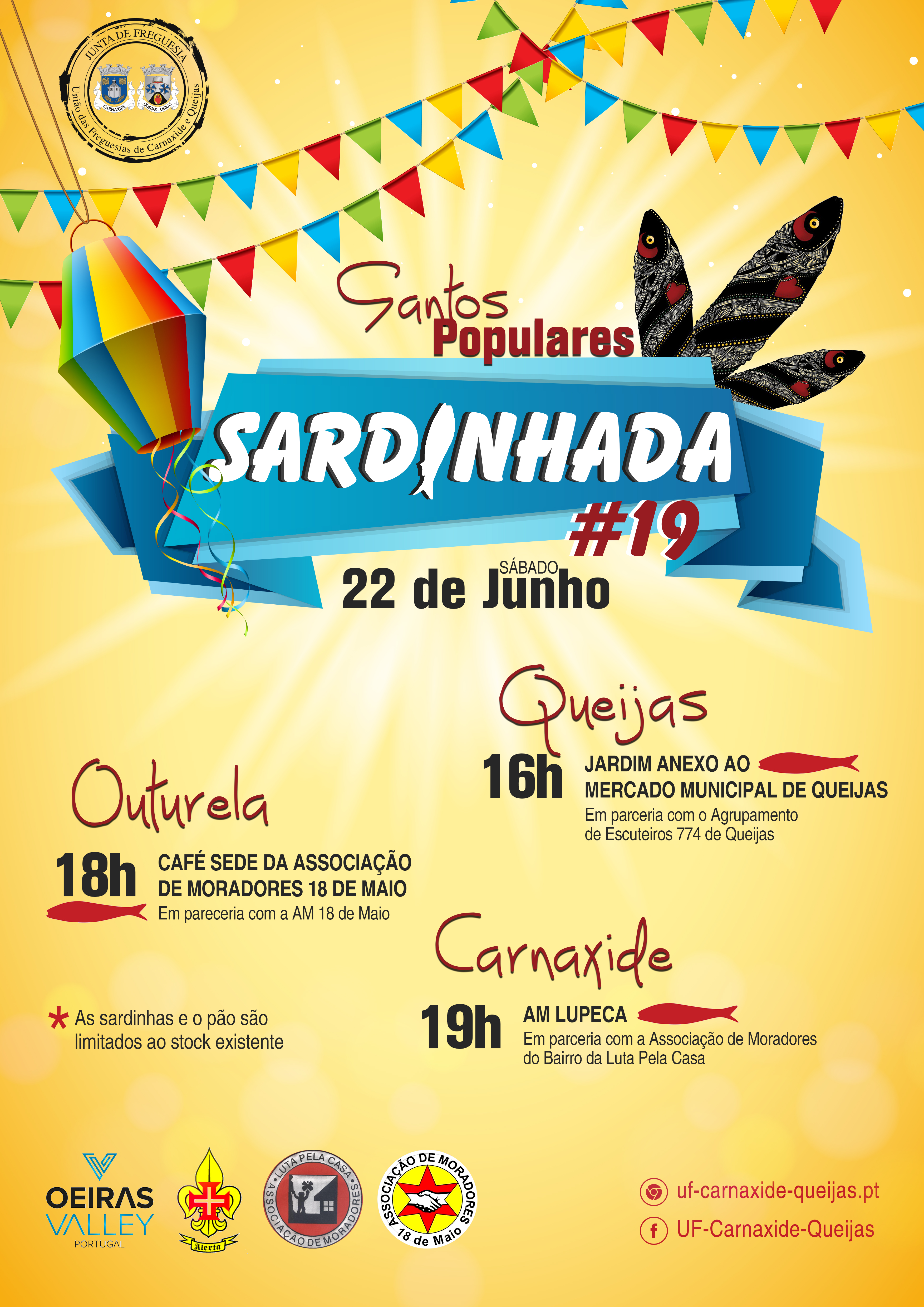 Sardinhada 2019 - 22 de Junho - Queijas, Outurela e Carnaxide